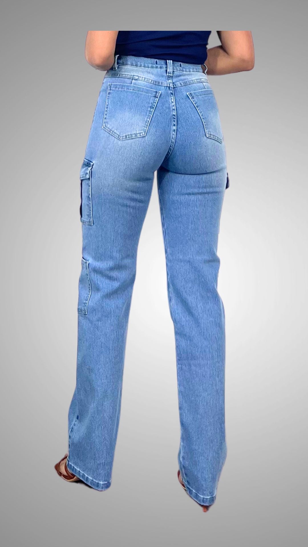 Jeans Astrid Cargo Stretchy