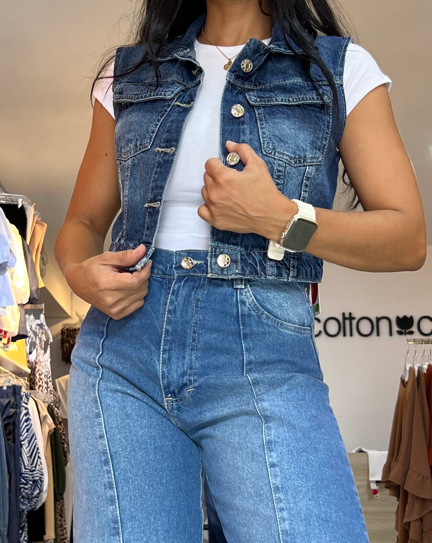 Chaleco Denim