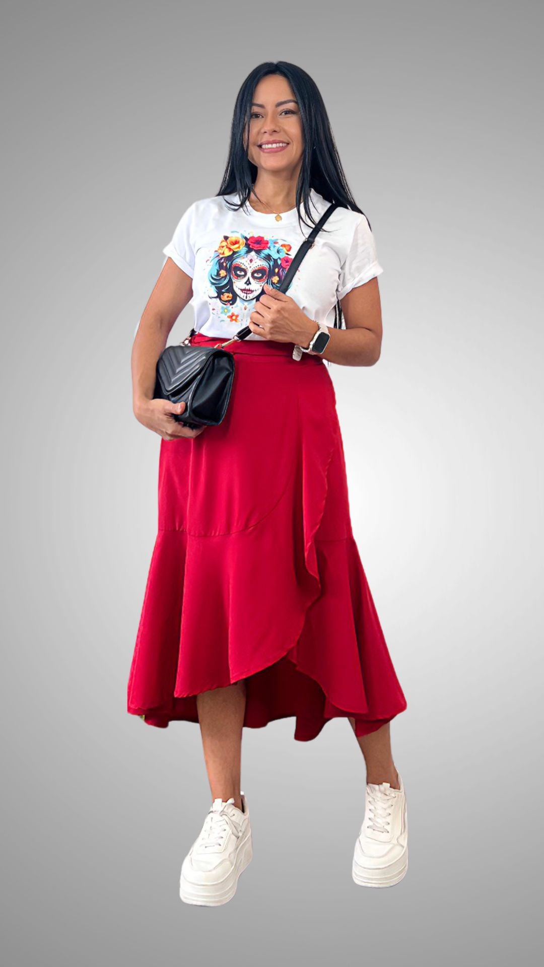 Falda Cruzada Larga