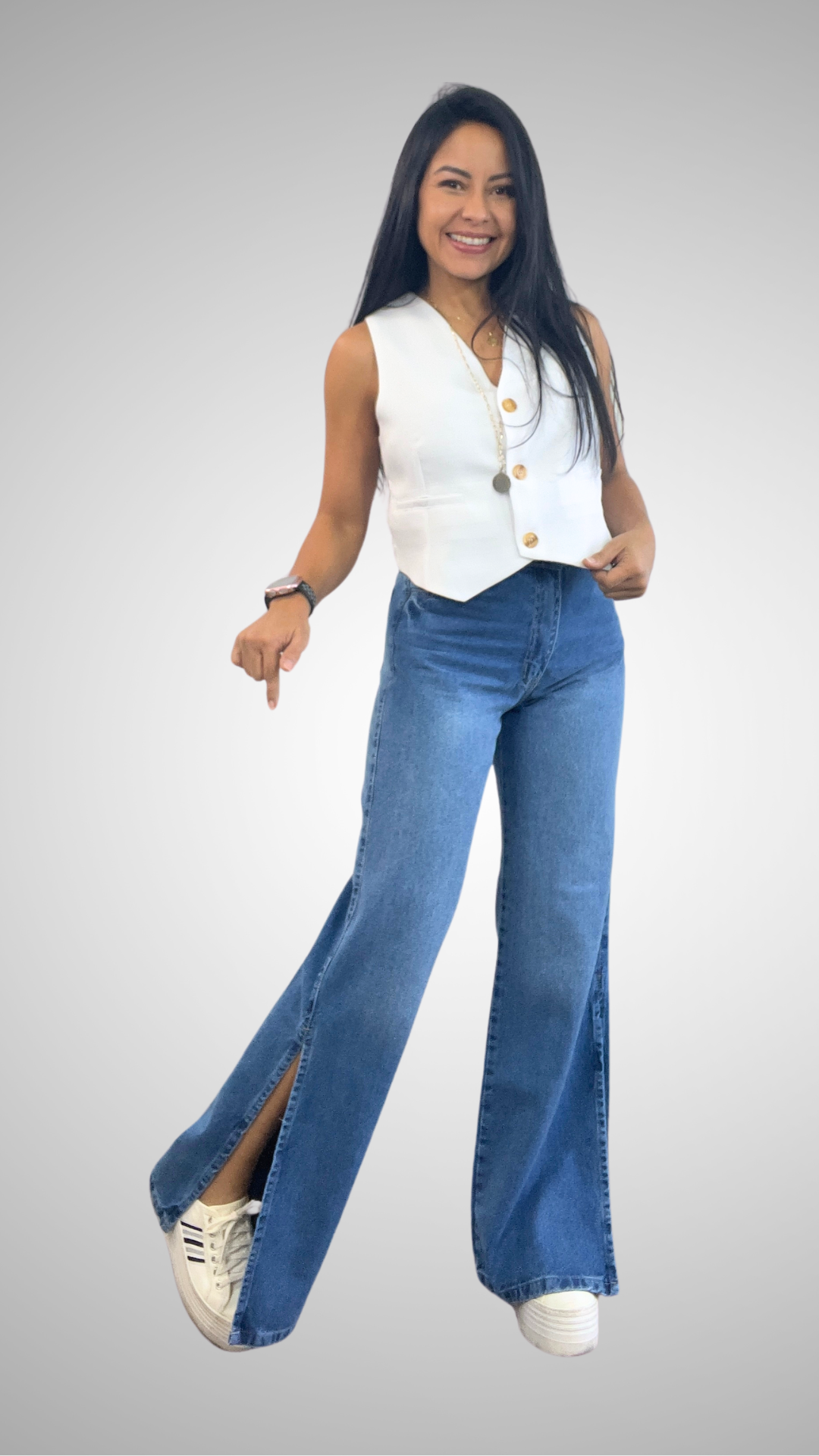 Jeans Astrid Abertura Lateral – COTTON COTU - Main Image