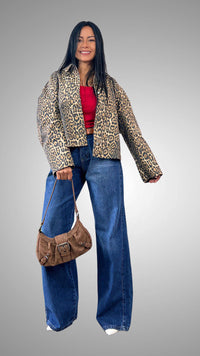 Chaqueta Oversize Animal Print